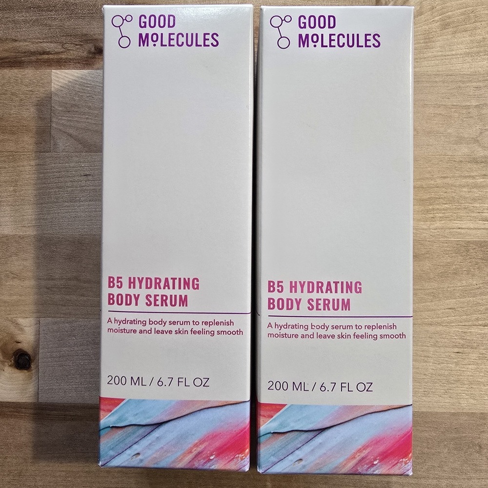 Good Molecules : 'B5 Hydrating Body Serum' - LOT OF TWO 2 X 6.7 FL. OZ. NEW